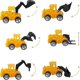 thumbnail image 5 of Construction Vehicle Digger Theme Cake Decorations Include 6 Construction Truck Excavator Cupcake Toppers And 14 Road Toy Sign Decor For Kids Boys Bir, 5 of 5