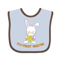 Inktastic My First Easter Boys Baby Bib