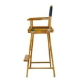 thumbnail image 3 of "30" Director's Chair Honey Oak Frame-Navy Blue Canvas", 3 of 3