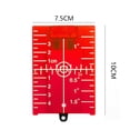 thumbnail image 4 of Tarjeta de objetivo de nivel láser vertical/horizontal Placa de haz de línea roja/verde (roja), 4 of 6