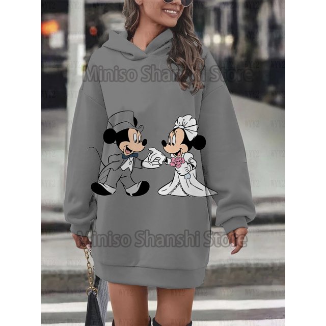 2024 Nouvelle Robe d'Anniversaire à Capuche Décontractée style Minimaliste pour Femmes 3d sudaderas con capucha