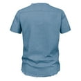 thumbnail image 4 of Playeras De Compresión Para Hombre Camiseta Vaquera Con Cuello En V Y Flecos De Manga Corta Para Hombre, 4 of 9