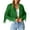 Green, variant on Women's Casual Jackets Cropped Fringe Motorcycle Coat with Tassel Detail for Modern Style Dark Blue XL