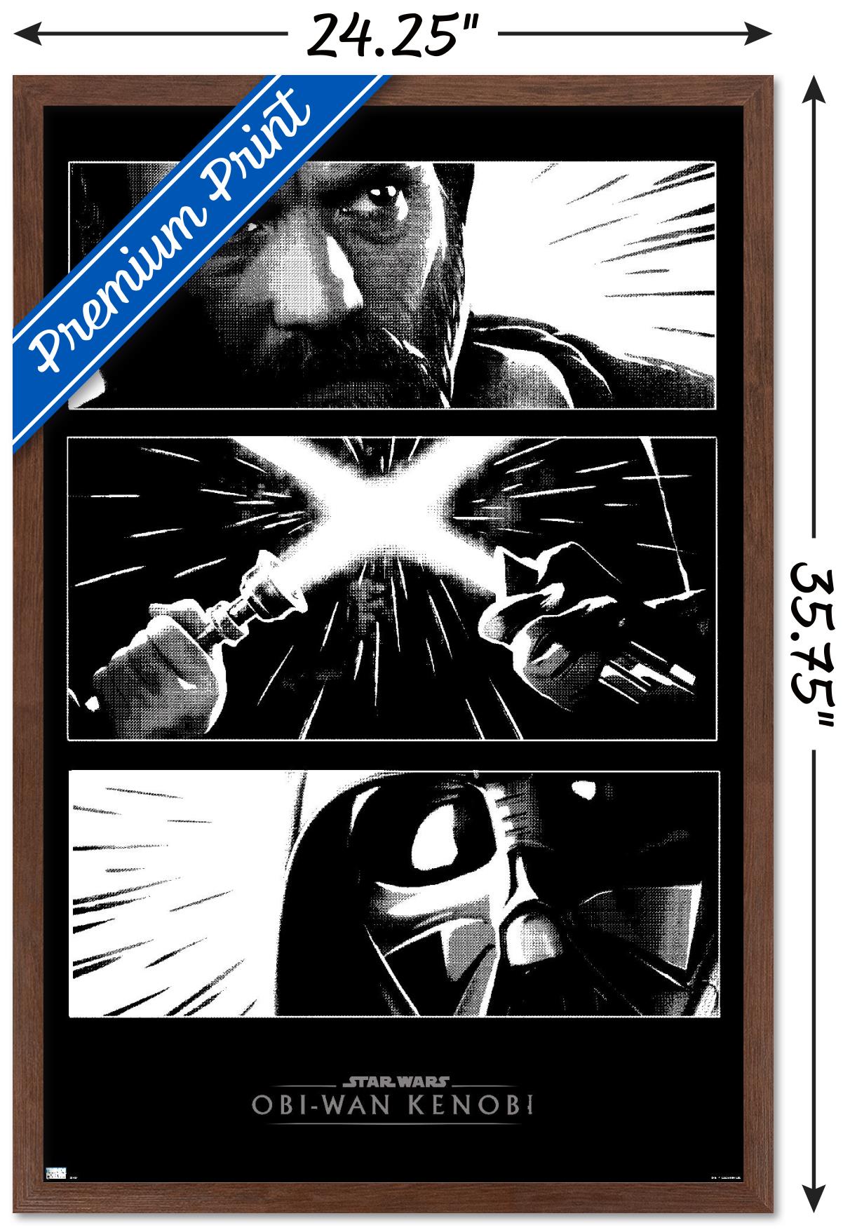 Star Wars: Obi-Wan Kenobi - Panels Wall Poster, 22.375" x 34" Framed