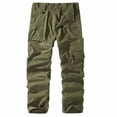 thumbnail image 2 of Kalauyu Men's Cargo Pants, Pants Casual Work Hiking Ripstop Work Pants with Pockets, 2 of 7
