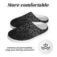 thumbnail image 6 of Fotbe Black And White Dotted Pattern Women's Fuzzy Curly Fur Memory Foam Loafer Slippers Indoor Outdoor Slippers Winter Home Shoes-37/38, 6 of 7