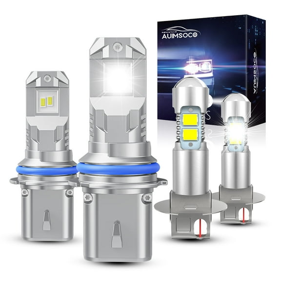 For Ford F-250 1994 1995 1996 6000K LED Headlights&Fog Light Bulbs Kit Bright Plug-N-Play High Power Lamps