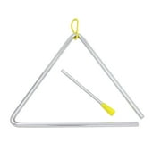 FAGINEY Triangle en acier d'instrument de percussion musical de musique d'illumination de musique avec le frappeur, triangle de percussion, triangle d'instrument