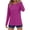 Hot Pink, variant on Women's Bamboo Viscose Long Sleeve Raglan Shirt Slim Fit Layering Top Sky Blue for Size S