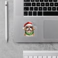 thumbnail image 2 of Hello Winter Shih Tzu Frosty Morning Walk Welcome Snowy Christmas Cutout Transfer Sticker Lion Dog Lover Gifts Transparent Decal Art Decor - 02018, 2 of 5