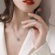 thumbnail image 1 of Collar de cristal de circón brillante para mujeres y adolescentes, collar con colgante de sol y luna de galaxia con cielo estrellado azul, collar de estrella simple y moderno., 1 of 3