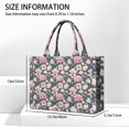 thumbnail image 3 of Large Capacity Tote Bag,Pioneer Flower Floral Print Pattern Handbag Fashion Luxury Tote Bag,15.7"x13"x 5.1" Inches,Laptop Compatible, 3 of 6