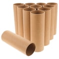 thumbnail image 1 of 20 tubos de cartón para manualidades: rollos de papel kraft de 15 cm para toallas de papel, ideales para proyectos de arte infantil. Color caqui., 1 of 8