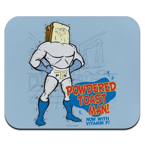 Ren and Stimpy Powdered Toast Man Low Profile Thin Mouse Pad Mousepad