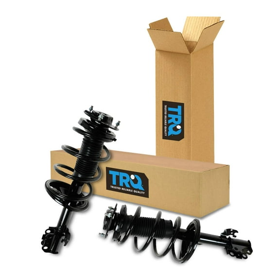 TRQ Front Strut & Coil Spring Assembly Set Driver & Passenger Sides Fits Select 04-10 Toyota Sienna