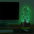 thumbnail image 3 of Colours Dimmable LED Light USB Powered Night Light with Touch Function 3D Effect Table Lamp, 3 of 3