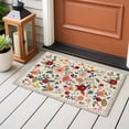 thumbnail image 4 of Entryway Rug 2'x3', Watercolor Flowers Small Rug for Kitchen Bathroom Door Mat Indoor Entrance, Rustic Spring Floral Botanical Beige Non-Slip Area Rugs Floor Mats Carpet Front Door Rugs, 4 of 8