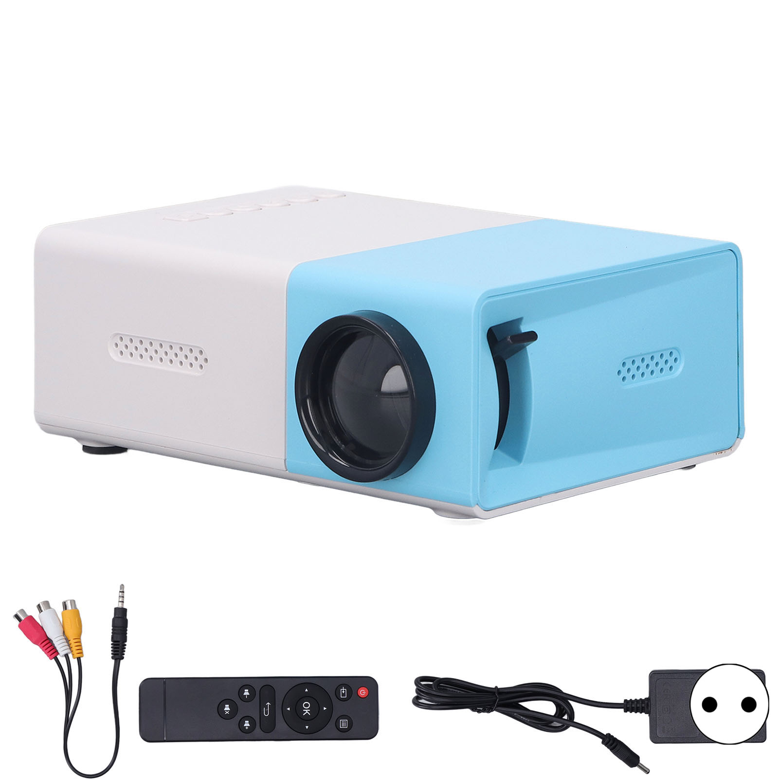 Projecteur LED Portatif 1080P WiFi Mini - Haut-Parleur Intégré, Compatible IOS Android - Idéal Films, Vidéos & Dessins Animés