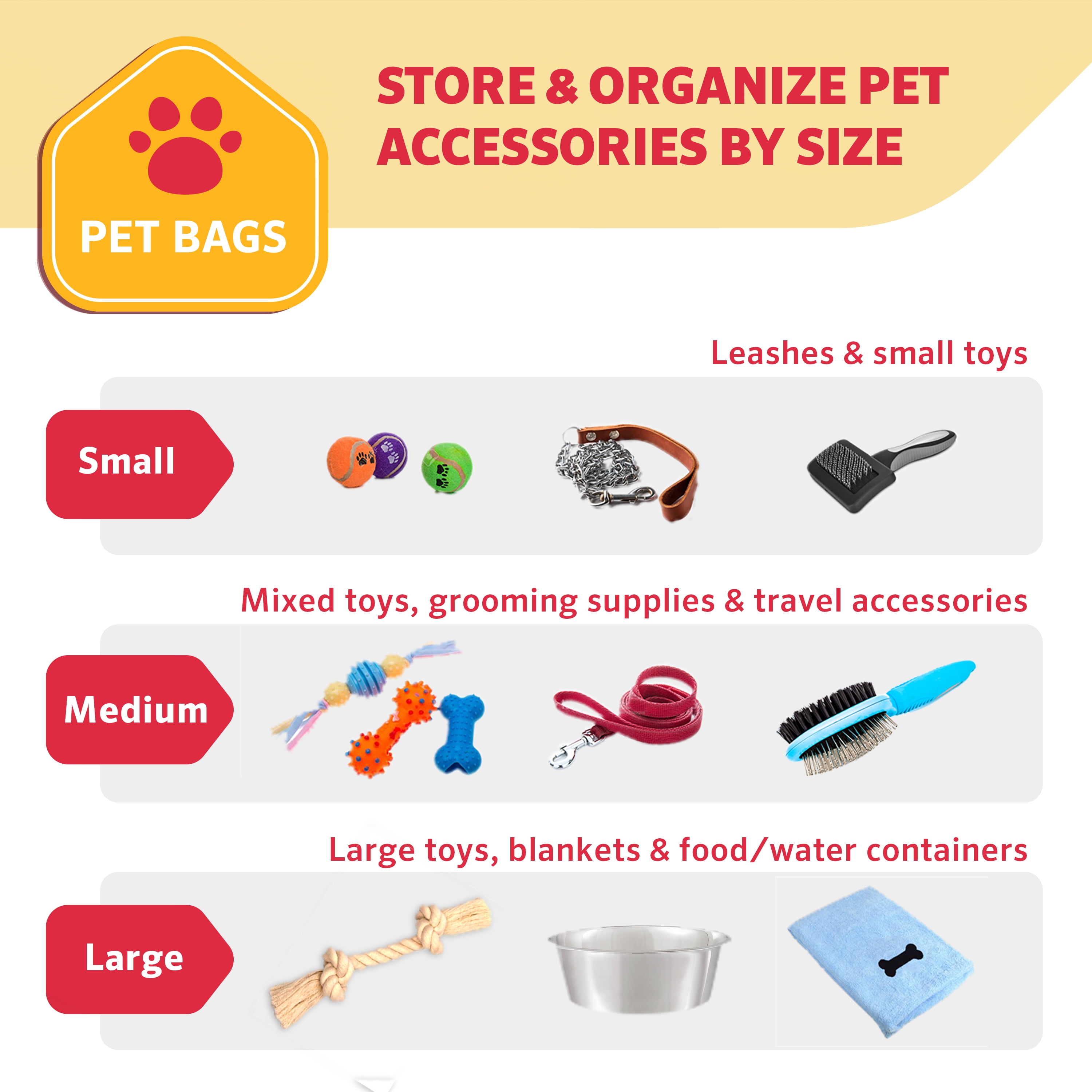 Coolaroo Dog Storage Toy Bin with Handles, 2 Pack Assorted Medium & Large Sizes, Aquatic Blue