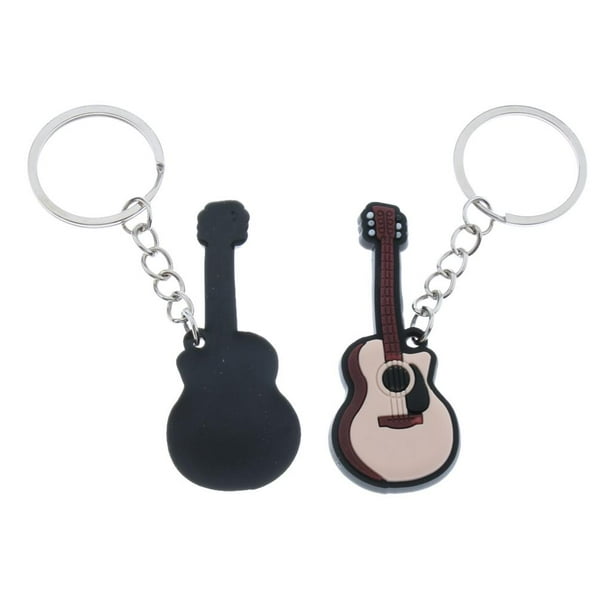 Llavero De Guitarra Eléctrica Negro – Colgante De Aleación De Zinc Para Llaves, Bolsos Y Mochilas, Regalo Para Amantes De La Música
