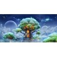 thumbnail image 1 of Dragon Tree Village - CANVAS OR PRINT WALL ART, 1 of 1