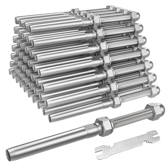 50X T316 Stainless Steel Hand Swage Tensioner for 3/16'' Cable Railing Systems