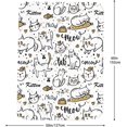 thumbnail image 5 of Cat Blanket, Cute Cat Pet Animal Gifts for Women Adult Throw Blanket Bedding Room Decor Flannel Blanket Soft Plush Warm Fleece Blankets&Throws for Couch Living Room 60"x50", 5 of 6