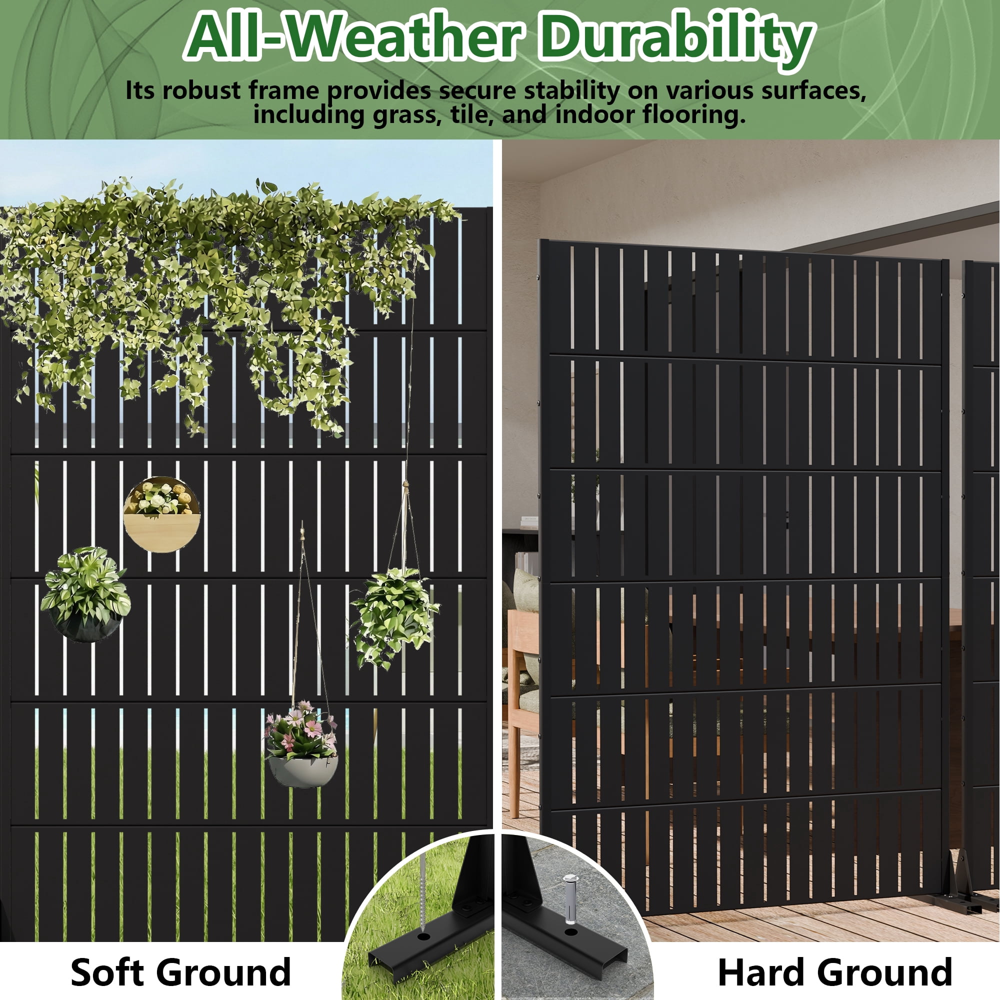 Privacy Metal Screen Fence Panel