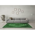 thumbnail image 3 of Ahgly Company Indoor Square Medallion Emerald Green Traditional Area Rugs, 5' Square, 3 of 4