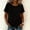 Black, variant on Refreshing Shirts for Women Short Sleeve Crew Neck Pink Pull-On Tops Modern Refined Solid T-Shirts Pink,Xl