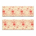 thumbnail image 2 of Retro Bench Cushion Set of 2, Nostalgic Bicolour Continuous Pattern Retro Gaming Objects Print, Standard Size Foam Pad and Decorative Cover, Dark Peach and Cream, by Ambesonne, 2 of 4