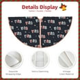thumbnail image 5 of Balery USA Printed Christmas Tree Skirt , Merry Christmas Party Christmas Tree Decoration,Adjustable Tree Skirt-30", 5 of 8