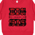 thumbnail image 3 of Inktastic Big Sis Buffalo Plaid Sister Toddler Sweatshirt, 3 of 4