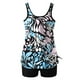 thumbnail image 5 of Trajes de baño tankini para mujer Trajes de baño de dos piezas con espalda de tiras y estampado conservador para mujer Traje de baño de dos piezas para mujer, 5 of 5