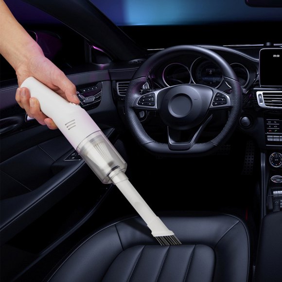 Xihbxyly Aspiradora para Coche, Potente Succión, Recargable Por Usb, Compacta para Rincones, Multiusos para El Hogar y El Coche, Material Abs Duradero, Portátil, Tamaño 25 X 5,5 X 5,5 Cm.