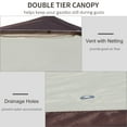 thumbnail image 4 of Outsunny 12' x 12' Beige Pop Up Outdoor Canopies, UV Protection, 4 of 9