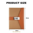 thumbnail image 2 of Diary and Lock, 2 in 1 lock diary with combined numeric password, Lock Diary Diary - brown, 2 of 6