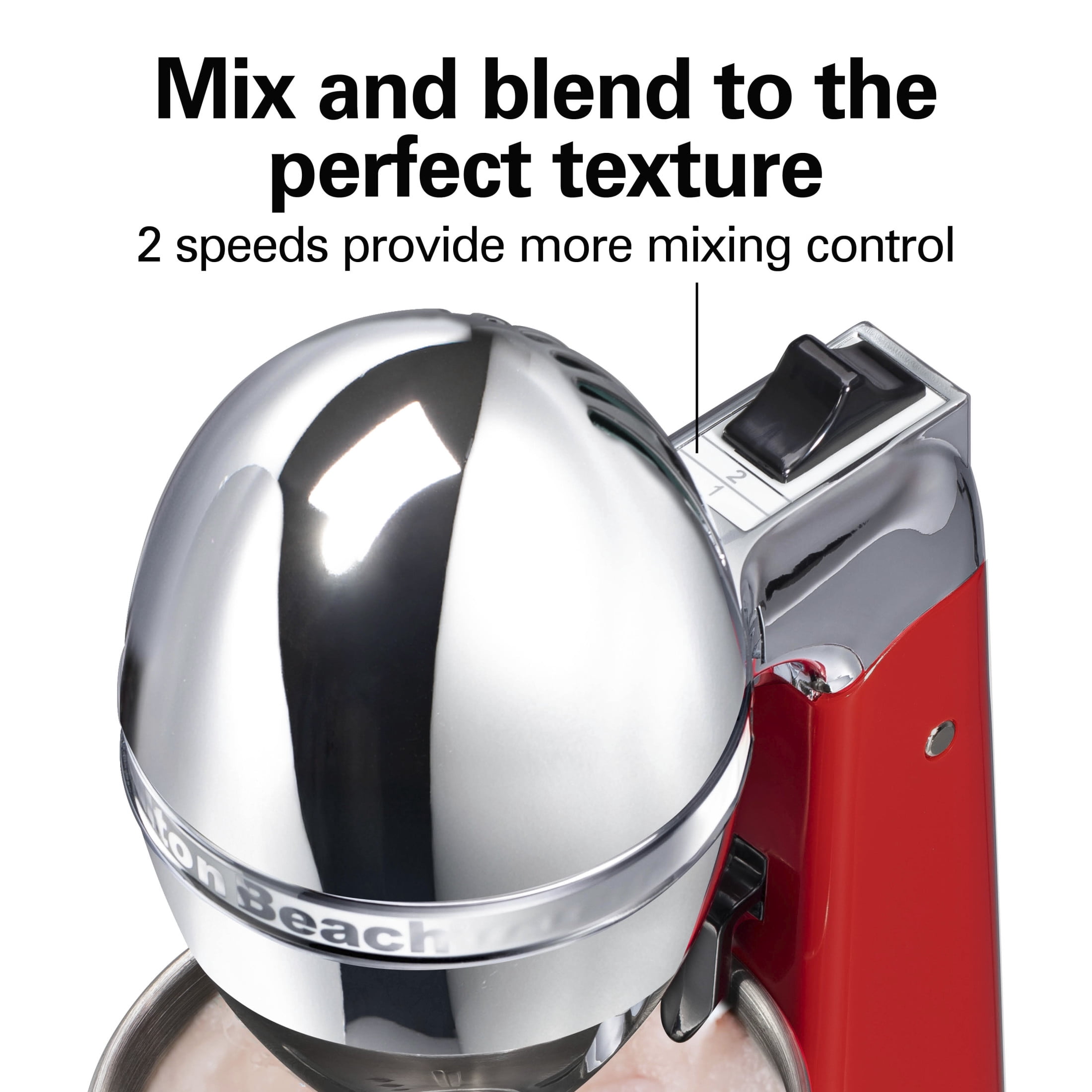 Hamilton Beach DrinkMaster Drink Mixer, Milkshake Maker & Milk Frother with Steel Cup, 28 oz, Red