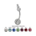 thumbnail image 1 of Jeweled Belly Ring with Unique Top, 1 of 6