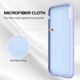 thumbnail image 4 of iPhone XR Case, iPhone 10 XR Case DOMAVER Slim Lightweight Smooth Liquid Silicone Soft Gel Rubber Microfiber Lining, 4 of 5