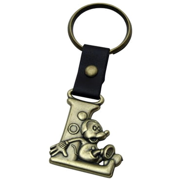 Mickey Mouse Letter S Brass Key Chain - Walmart.com