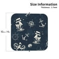 thumbnail image 3 of Disketp Vintage Marine Funny Coasters,6 Pcs Leather Coasters With Holder, Perfect Housewarming Hostess Gifts,Protect Furniture From Water Marks Scratch And Damage, 3 of 9