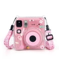 thumbnail image 2 of Photo Storage Kit - Crystal Clear Protective Case for Instax Mini SE+ Adjustable Strap + Decorative Stickers (3-Piece Set), 2 of 10