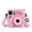 Pink, variant on Crystal Camera Case For Instax Mini SE, Clear Case with Strap and Sticker 3PCS, Hard Shell Cover