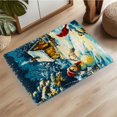 thumbnail image 5 of Latch Hook Rug Kit Snowy Scene with Snowman Bird House Pre-printed Handmade Carpet Crochet Yarn Craft DIY Hook and Latch Door Mat Tapestry for Home Floor Decoration 52x38cm-1, 5 of 8