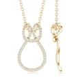 thumbnail image 4 of Rosec Jewels Lab Grown Diamond Infinity Knot Necklace with Chain - Ready to Gift Diamond Pendant for Anniversary, 10K Yellow Gold, 4 of 7