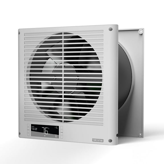 AC Infinity Room to Room Fan 8”, Two-Way Reversible Airflow Through-the-Wall Fan with Temperature Controller, Quiet Precise 10-Level Speeds for In-Wall Kitchen, Laundry Room, and Workshops
