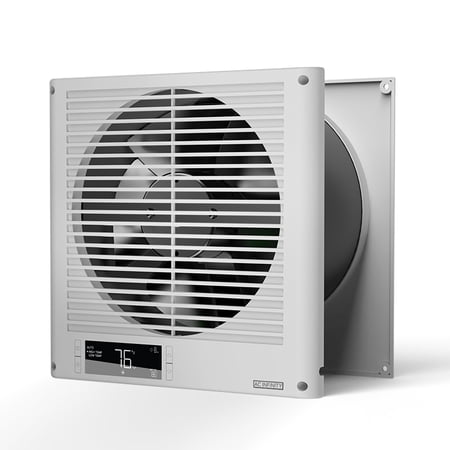 AC Infinity Room to Room Fan 8”, Two-Way Reversible Airflow Through-the-Wall Fan with Temperature Controller, Quiet Precise 10-Level Speeds for In-Wall Kitchen, Laundry Room, and Workshops