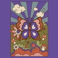 thumbnail image 2 of Junior's Lost Gods Retro Butterfly Tarot Graphic Tee Purple X Large, 2 of 3