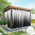 thumbnail image 6 of Outdoor Curtains for Patio Waterproof, Black White Outdoor Privacy Panels Grommet, Modern Geometric Abstract Gradient Striped Blackout Outside Curtains for Porch/Cabana 54"x84", 1 Panel, 6 of 8